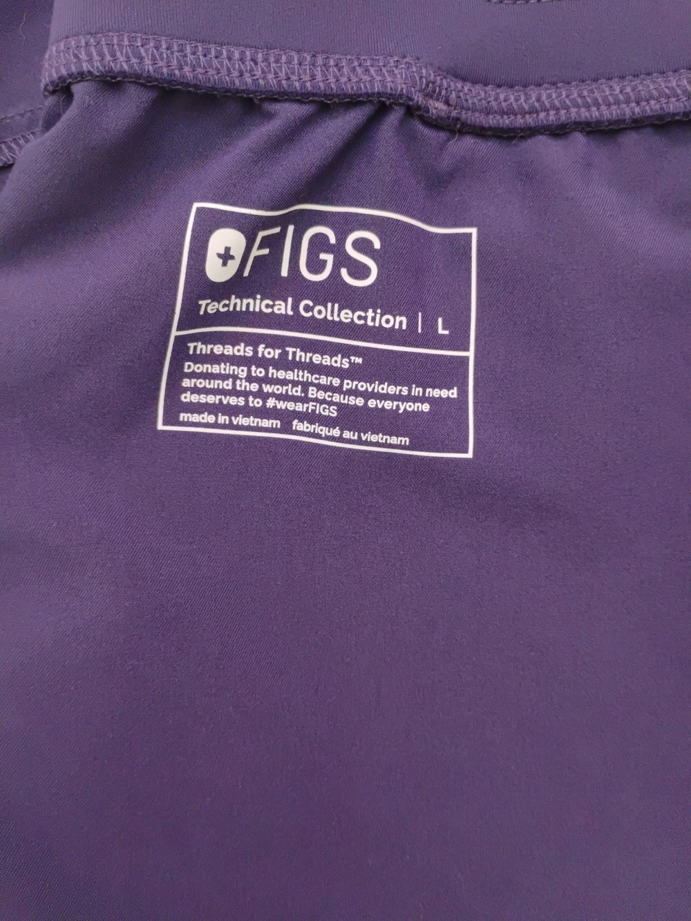 Figs Purple Jam Kade Cargo Scrub Pant - Picture 3 of 4